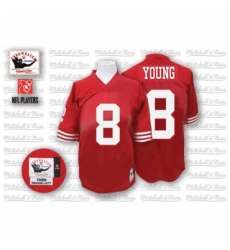 Mitchell and Ness San Francisco 49ers 8 Steve Young Authentic Red Team Color Throwback NFL Jersey Mitchell and Ness San Francisco 49ers 8 Steve Young Authentic Red Team Color Throwback NFL Jersey