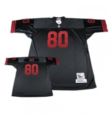 Mitchell and Ness San Francisco 49ers 80 Jerry Rice Authentic Black Throwback NFL Jersey Mitchell and Ness San Francisco 49ers 80 Jerry Rice Authentic Black Throwback NFL Jersey