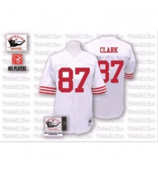 Mitchell and Ness San Francisco 49ers 87 Dwight Clark Authentic White NFL Jersey Mitchell and Ness San Francisco 49ers 87 Dwight Clark Authentic White NFL Jersey