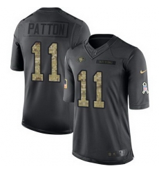 Nike 49ers #11 Quinton Patton Black Mens Stitched NFL Limited 2016 Salute to Service Jersey Nike 49ers #11 Quinton Patton Black Mens Stitched NFL Limited 2016 Salute to Service Jersey