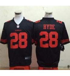 Nike 49ers #28 Carlos Hyde Black Alternate Mens Stitched NFL Game Jersey Nike 49ers #28 Carlos Hyde Black Alternate Mens Stitched NFL Game Jersey