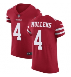 Nike 49ers #4 Nick Mullens Red Team Color Men Stitched NFL Vapor Untouchable Elite Jersey Nike 49ers #4 Nick Mullens Red Team Color Men Stitched NFL Vapor Untouchable Elite Jersey