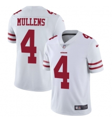 Nike 49ers #4 Nick Mullens White Men Stitched NFL Vapor Untouchable Limited Jersey Nike 49ers #4 Nick Mullens White Men Stitched NFL Vapor Untouchable Limited Jersey
