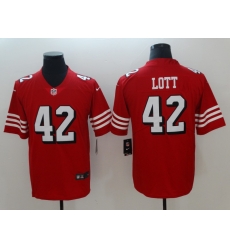 Nike 49ers #42 Ronnie Lott Red 2018 Vapor Untouchable Limited Jersey Nike 49ers #42 Ronnie Lott Red 2018 Vapor Untouchable Limited Jersey
