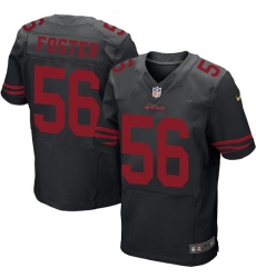 Nike 49ers #56 Reuben Foster Black Alternate Mens Stitched NFL Elite Jersey Nike 49ers #56 Reuben Foster Black Alternate Mens Stitched NFL Elite Jersey