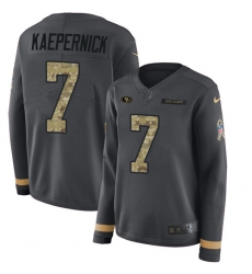 Nike 49ers #7 Colin Kaepernick Anthracite Salute to Service Nike 49ers #7 Colin Kaepernick Anthracite Salute to Service