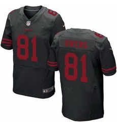 Nike 49ers #81 Terrell Owens Black Alternate Mens Stitched NFL Elite Jersey Nike 49ers #81 Terrell Owens Black Alternate Mens Stitched NFL Elite Jersey