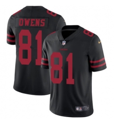 Nike 49ers #81 Terrell Owens Black Alternate Mens Stitched NFL Vapor Untouchable Limited Jersey Nike 49ers #81 Terrell Owens Black Alternate Mens Stitched NFL Vapor Untouchable Limited Jersey