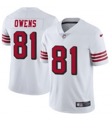 Nike 49ers 81 Terrell Owens White Color Rush Vapor Untouchable Limited Jersey Nike 49ers 81 Terrell Owens White Color Rush Vapor Untouchable Limited Jersey
