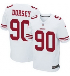 Nike 49ers #90 Glenn Dorsey White Mens Stitched NFL Elite Jersey Nike 49ers #90 Glenn Dorsey White Mens Stitched NFL Elite Jersey