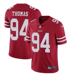 Nike 49ers #94 Solomon Thomas Red Team Color Mens Stitched NFL Vapor Untouchable Limited Jersey Nike 49ers #94 Solomon Thomas Red Team Color Mens Stitched NFL Vapor Untouchable Limited Jersey