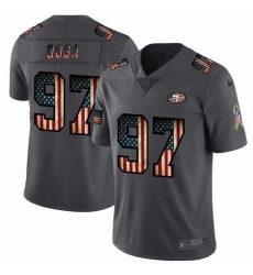 Nike 49ers 97 Nick Bosa 2019 Salute To Service USA Flag Fashion Limited Jersey Nike 49ers 97 Nick Bosa 2019 Salute To Service USA Flag Fashion Limited Jersey