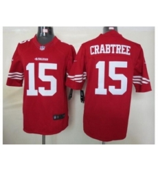 Nike San Francisco 49ers 15 Michael Crabtree Red Limited NFL Jersey Nike San Francisco 49ers 15 Michael Crabtree Red Limited NFL Jersey