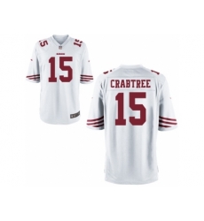 Nike San Francisco 49ers 15 Michael Crabtree White Game NFL Jersey Nike San Francisco 49ers 15 Michael Crabtree White Game NFL Jersey