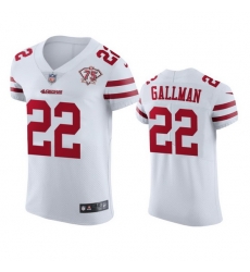 Nike San Francisco 49ers 22 Wayne Gallman White Men 75th Anniversary Stitched NFL Vapor Untouchable Elite Jersey Nike San Francisco 49ers 22 Wayne Gallman White Men 75th Anniversary Stitched NFL Vapor Untouchable Elite Jersey