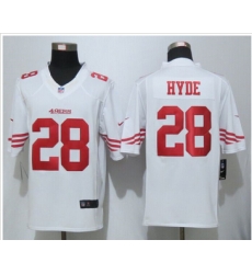 Nike San Francisco 49ers #28 Carlos Hyde White Mens NFL Limited Jersey Nike San Francisco 49ers #28 Carlos Hyde White Mens NFL Limited Jersey