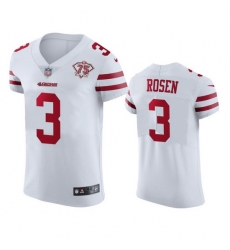 Nike San Francisco 49ers 3 Josh Rosen White Men 75th Anniversary Stitched NFL Vapor Untouchable Elite Jersey Nike San Francisco 49ers 3 Josh Rosen White Men 75th Anniversary Stitched NFL Vapor Untouchable Elite Jersey