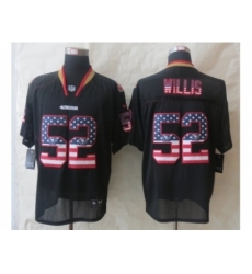Nike San Francisco 49ers 52 Patrick Willis Black Elite USA Flag Fashion NFL Jersey Nike San Francisco 49ers 52 Patrick Willis Black Elite USA Flag Fashion NFL Jersey