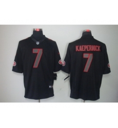 Nike San Francisco 49ers 7 Colin Kaepernick Black Limited Impact NFL Jersey Nike San Francisco 49ers 7 Colin Kaepernick Black Limited Impact NFL Jersey