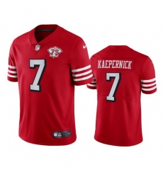 Nike San Francisco 49ers 7 Colin Kaepernick Red Rush Men 75th Anniversary Stitched NFL Vapor Untouchable Limited Jersey Nike San Francisco 49ers 7 Colin Kaepernick Red Rush Men 75th Anniversary Stitched NFL Vapor Untouchable Limited Jersey