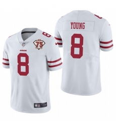 Nike San Francisco 49ers 8 Steve Young White 75th Anniversary Vapor Untouchable Limited Jersey Nike San Francisco 49ers 8 Steve Young White 75th Anniversary Vapor Untouchable Limited Jersey