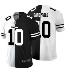 San Francisco 49ers 10 Jimmy Garoppolo Men Black V White Peace Split Nike Vapor Untouchable Limited NFL Jersey San Francisco 49ers 10 Jimmy Garoppolo Men Black V White Peace Split Nike Vapor Untouchable Limited NFL Jersey