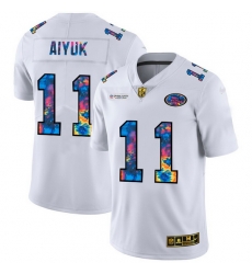 San Francisco 49ers 11 Brandon Aiyuk Men White Nike Multi Color 2020 NFL Crucial Catch Limited NFL Jersey San Francisco 49ers 11 Brandon Aiyuk Men White Nike Multi Color 2020 NFL Crucial Catch Limited NFL Jersey
