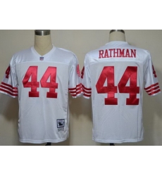 San Francisco 49ers 44 Rathman White Throwback M&N NFL Jerseys San Francisco 49ers 44 Rathman White Throwback M&N NFL Jerseys