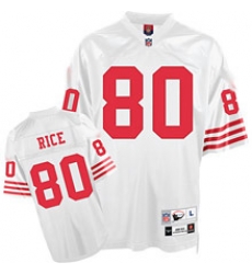 San Francisco 49ers 80 J.Rice White Throwback Jersey San Francisco 49ers 80 J.Rice White Throwback Jersey