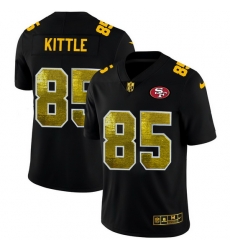 San Francisco 49ers 85 George Kittle Men Black Nike Golden Sequin Vapor Limited NFL Jersey San Francisco 49ers 85 George Kittle Men Black Nike Golden Sequin Vapor Limited NFL Jersey