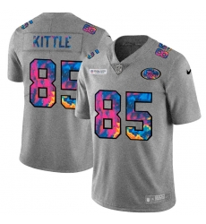 San Francisco 49ers 85 George Kittle Men Nike Multi Color 2020 NFL Crucial Catch NFL Jersey Greyheather San Francisco 49ers 85 George Kittle Men Nike Multi Color 2020 NFL Crucial Catch NFL Jersey Greyheather