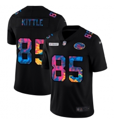 San Francisco 49ers 85 George Kittle Men Nike Multi Color Black 2020 NFL Crucial Catch Vapor Untouchable Limited Jersey San Francisco 49ers 85 George Kittle Men Nike Multi Color Black 2020 NFL Crucial Catch Vapor Untouchable Limited Jersey