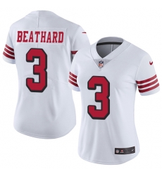 Nike 49ers #3 C J Beathard White Rush Womens Stitched NFL Vapor Untouchable Limited Jersey Nike 49ers #3 C J Beathard White Rush Womens Stitched NFL Vapor Untouchable Limited Jersey