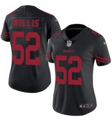 Nike 49ers #52 Patrick Willis Black Womens Stitched NFL Limited Rush Jersey Nike 49ers #52 Patrick Willis Black Womens Stitched NFL Limited Rush Jersey