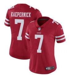 Nike 49ers #7 Colin Kaepernick Red Team Color Womens Stitched NFL Vapor Untouchable Limited Jersey Nike 49ers #7 Colin Kaepernick Red Team Color Womens Stitched NFL Vapor Untouchable Limited Jersey