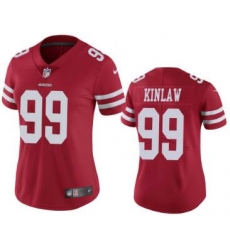 Women 49ers 99 Javon kinlaw Women Rush Jersey Red Women 49ers 99 Javon kinlaw Women Rush Jersey Red