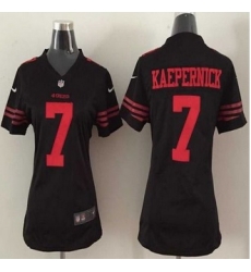 Women New 49ers #7 Colin Kaepernick Black Alternate Stitched NFL Elite Jersey Women New 49ers #7 Colin Kaepernick Black Alternate Stitched NFL Elite Jersey
