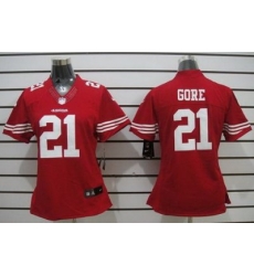 Women Nike San Francisco 49ers 21# Frank Gore Red LIMITED NFL Jerseys Women Nike San Francisco 49ers 21# Frank Gore Red LIMITED NFL Jerseys