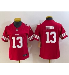 Women San Francisco 49ers 13 Brock Purdy Red 2023 F U S E Vapor Untouchable Limited Stitched Football Jersey Run Small Women San Francisco 49ers 13 Brock Purdy Red 2023 F U S E Vapor Untouchable Limited Stitched Football Jersey Run Small
