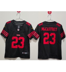 Women San Francisco 49ers 23 Christian McCaffrey Black F U S E Vapor Untouchable Stitched Jersey 