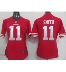 Womens Nike San Francisco 49ers 11 Smith Red Nike NFL Jerseys Womens Nike San Francisco 49ers 11 Smith Red Nike NFL Jerseys