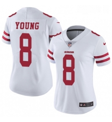 Womens Nike San Francisco 49ers 8 Steve Young Elite White NFL Jersey Womens Nike San Francisco 49ers 8 Steve Young Elite White NFL Jersey
