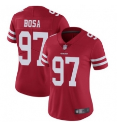 Women's San Francisco 49ers #97 Nick Bosa Limited Red Vapor Untouchable Limited Football Jersey Women's San Francisco 49ers #97 Nick Bosa Limited Red Vapor Untouchable Limited Football Jersey