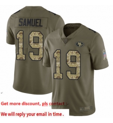 49ers 19 Deebo Samuel Olive Camo Youth Stitched Football Limited 2017 Salute to Service Jersey 49ers 19 Deebo Samuel Olive Camo Youth Stitched Football Limited 2017 Salute to Service Jersey
