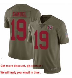 49ers 19 Deebo Samuel Olive Youth Stitched Football Limited 2017 Salute to Service Jersey 49ers 19 Deebo Samuel Olive Youth Stitched Football Limited 2017 Salute to Service Jersey