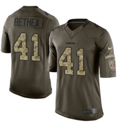 Nike 49ers #41 Antoine Bethea Green Youth Stitched NFL Limited Salute to Service Jersey Nike 49ers #41 Antoine Bethea Green Youth Stitched NFL Limited Salute to Service Jersey