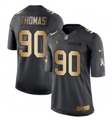 Nike 49ers #90 Solomon Thomas Black Youth Stitched NFL Limited Gold Salute to Service Jersey Nike 49ers #90 Solomon Thomas Black Youth Stitched NFL Limited Gold Salute to Service Jersey