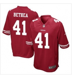 Youth NEW San Francisco 49ers #41 Antoine Bethea Red Team Color Stitched NFL Elite Jersey Youth NEW San Francisco 49ers #41 Antoine Bethea Red Team Color Stitched NFL Elite Jersey