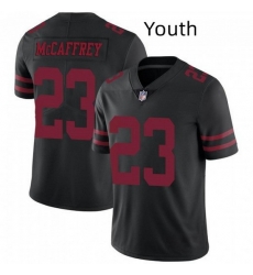 Youth NFL San Francisco 49ers 23 Christian McCaffrey Black Vapor Untouchable Limited Stitched Jersey Youth NFL San Francisco 49ers 23 Christian McCaffrey Black Vapor Untouchable Limited Stitched Jersey