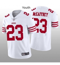 Youth NFL San Francisco 49ers 23 Christian McCaffrey White Vapor Untouchable Limited Stitched Jersey Youth NFL San Francisco 49ers 23 Christian McCaffrey White Vapor Untouchable Limited Stitched Jersey